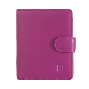 Dudu Women's Wallet in Vera Little Leather Leather Rfid Leather with Crescete Hinge Door Banknotes, External Closure