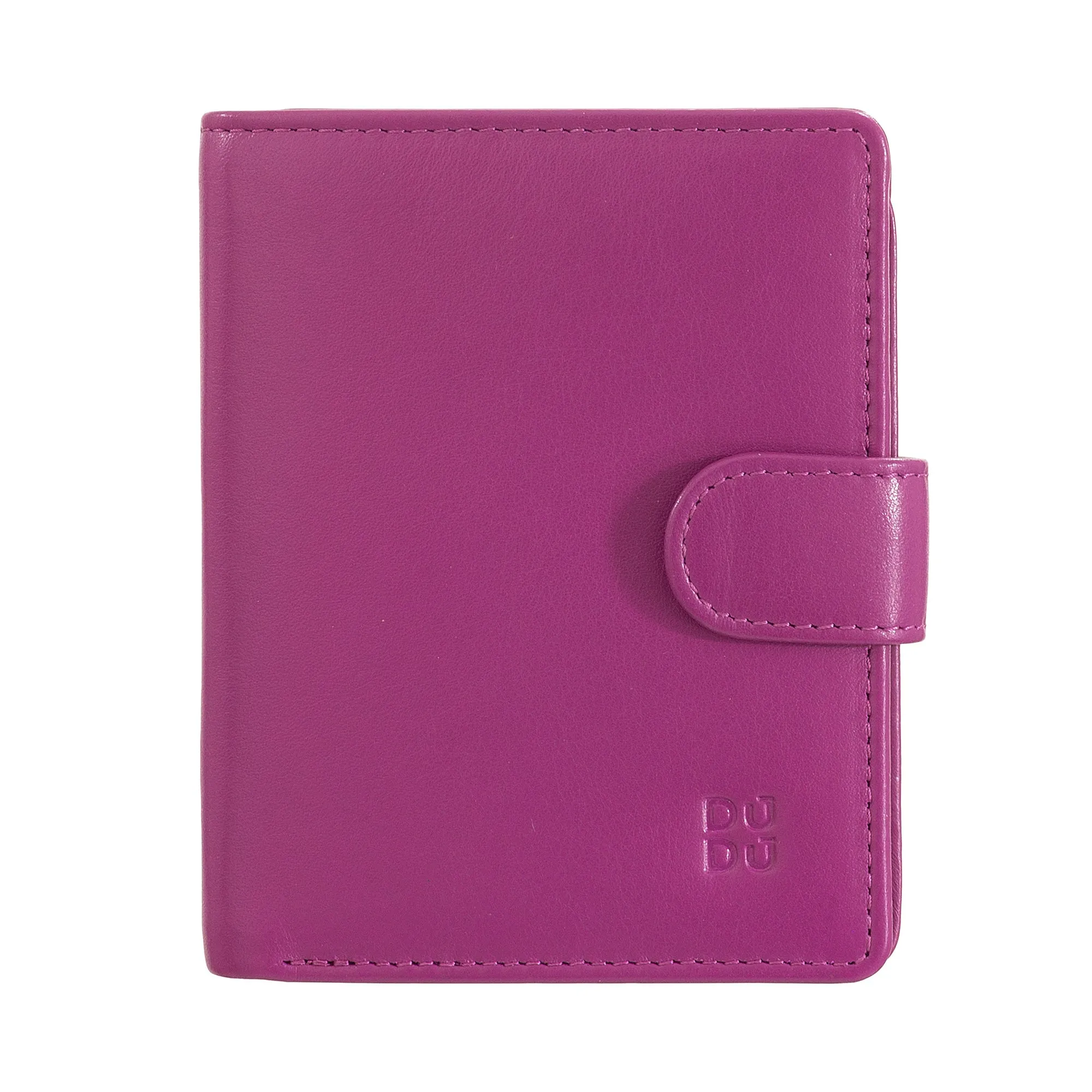 Dudu Women's Wallet in Vera Little Leather Leather Rfid Leather with Crescete Hinge Door Banknotes, External Closure