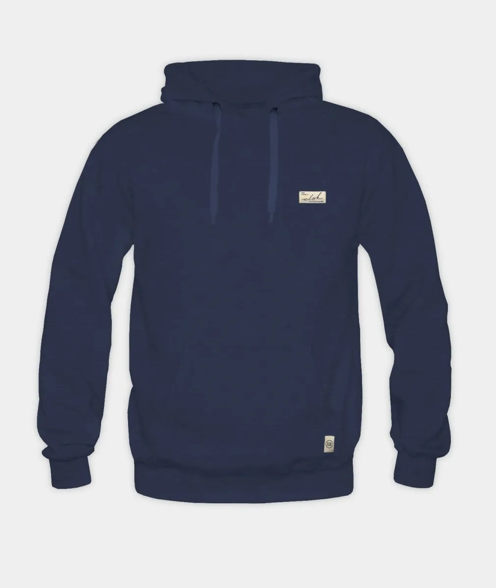Elsk Sundsign2 Patch Tværs Men's Hoodie - Dark Navy