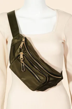 fallin' fanny pack: olive