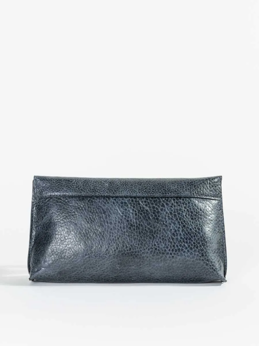 foldover clutch - navy