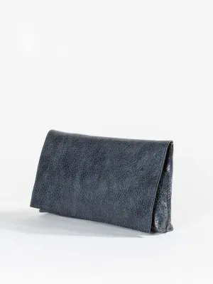 foldover clutch - navy