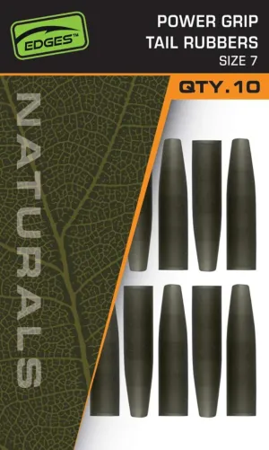 FOX Edges Naturals Power Grip tail rubbers size 7x 10