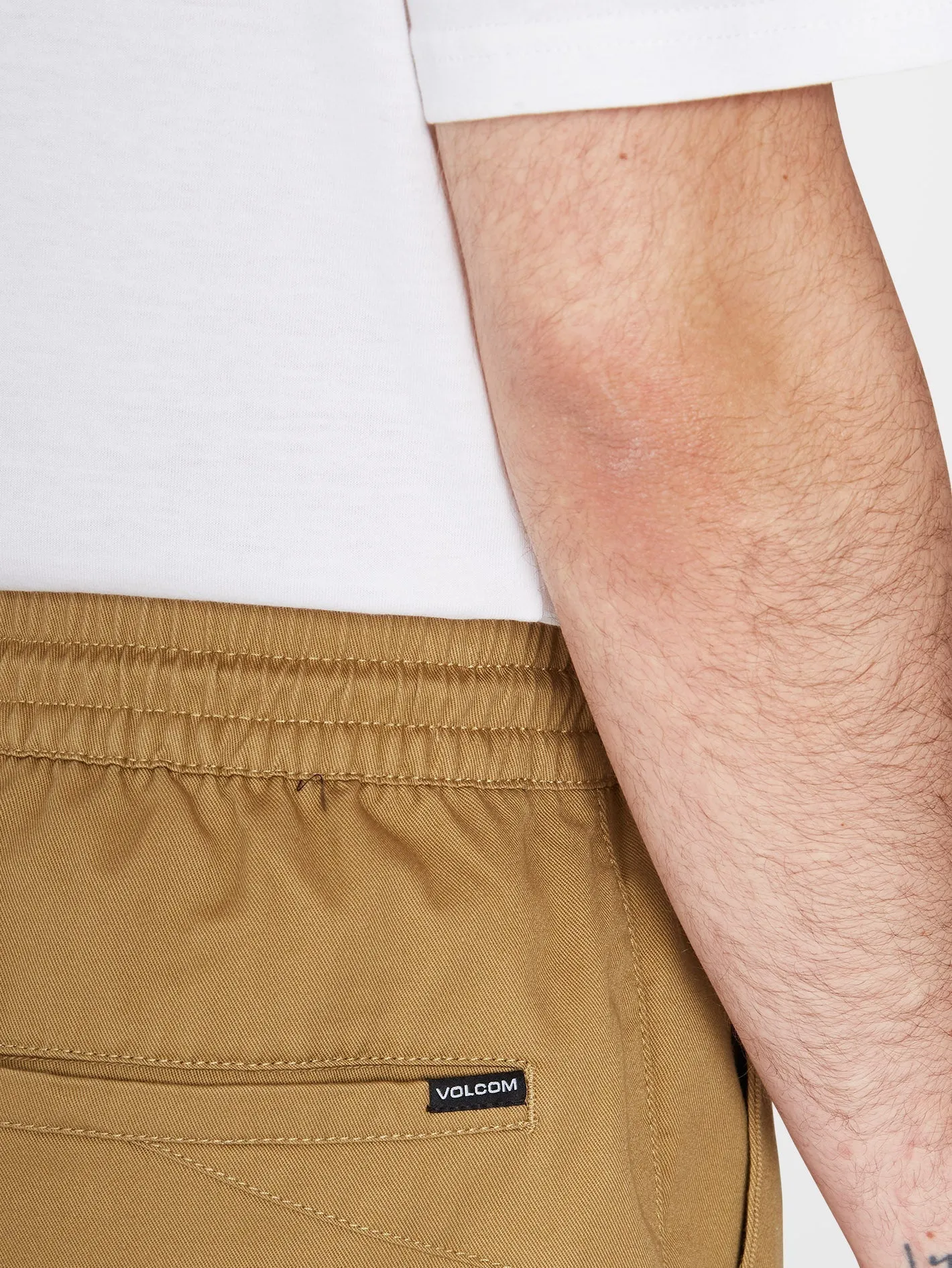Frickin Elasticated Waist 19" Short - DARK KHAKI