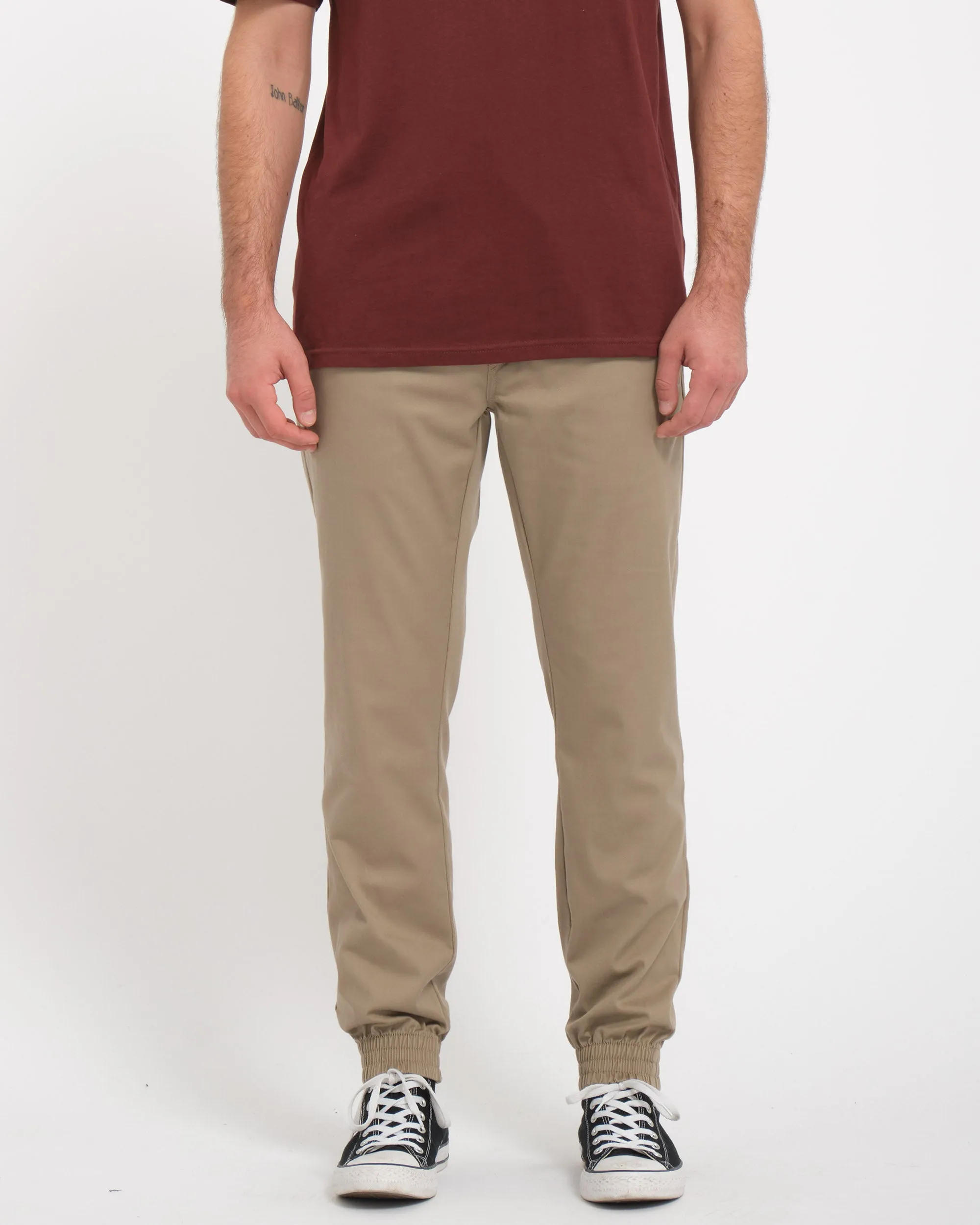 Frickin Slim Jogger Trousers - KHAKI