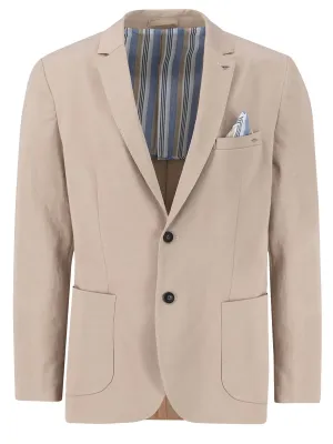 FYNCH HATTON Cotton Mix Jacket - Men's – Beige