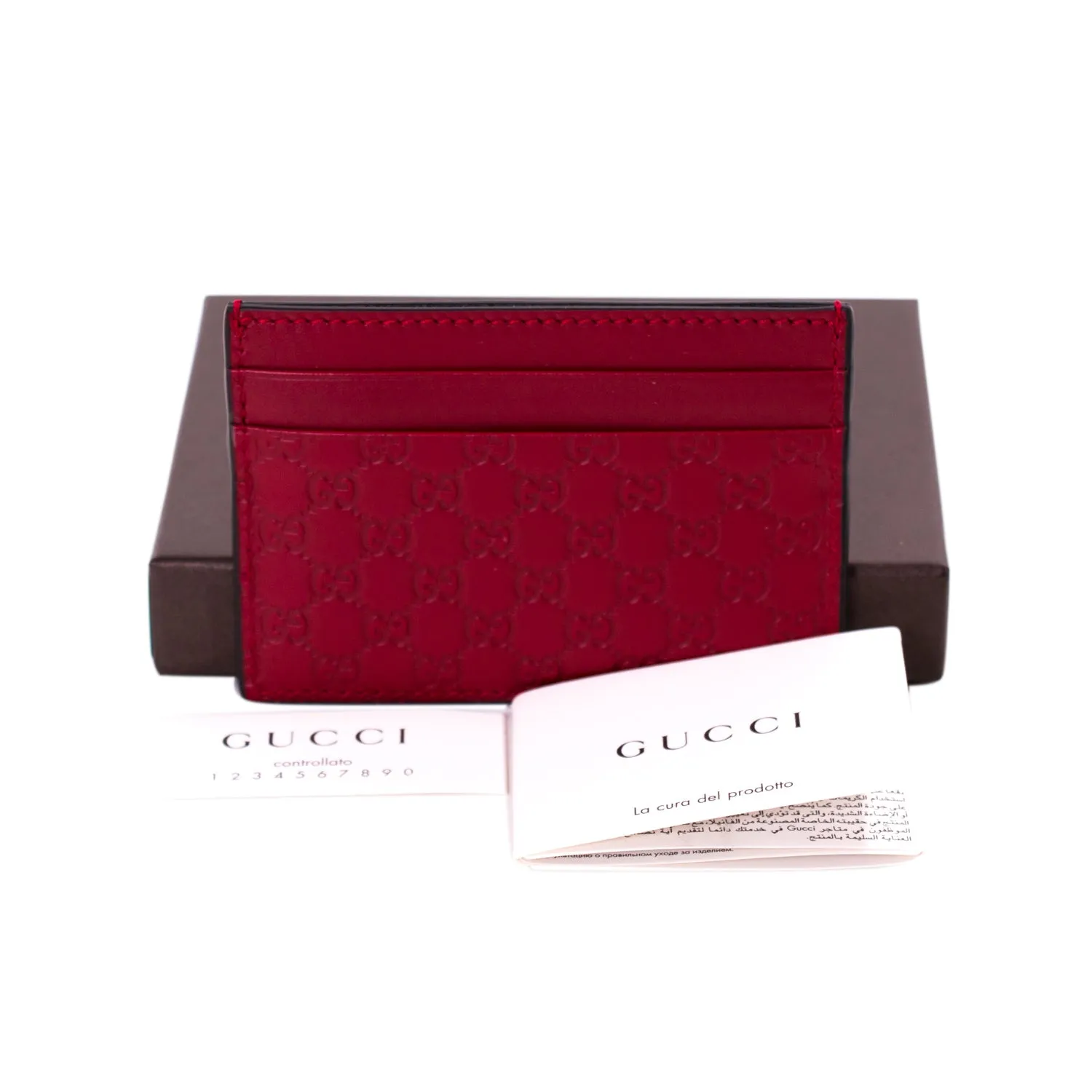 Gucci Guccissima Signature Card Holder