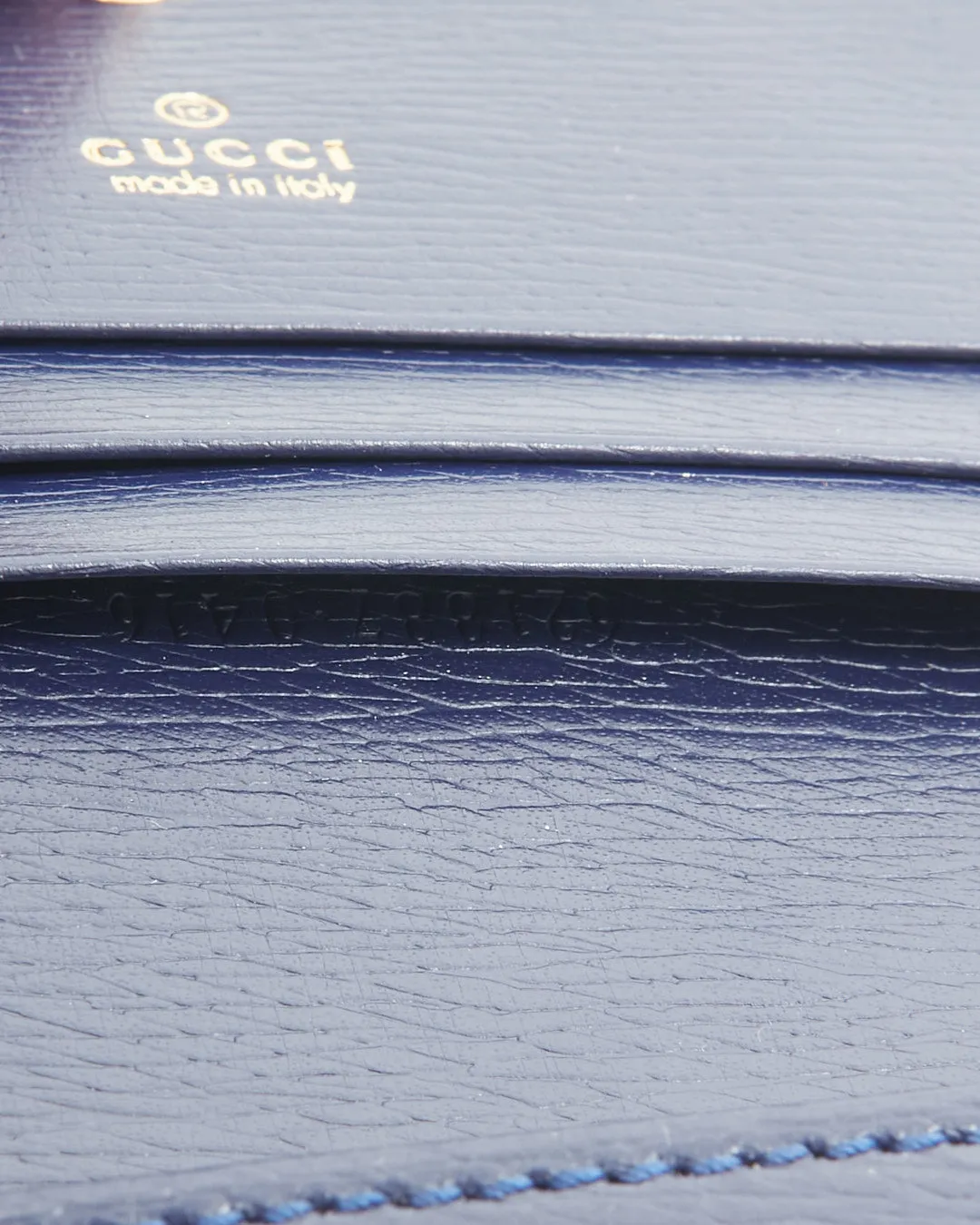 Gucci Navy/Red Leather Polka Dot 1955 Horsebit Wallet