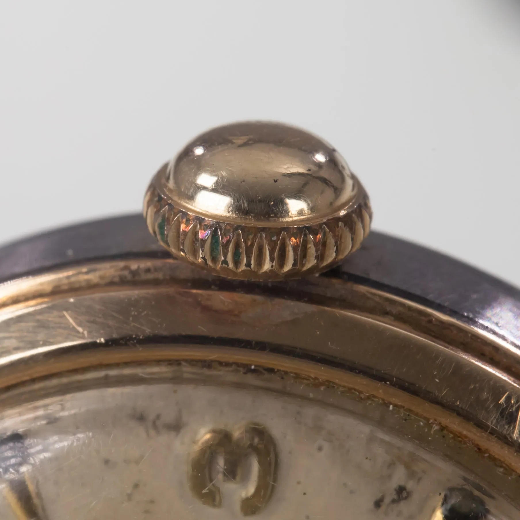 Hamilton 14k Yellow Gold Vintage Men's Hand-Winding Watch w/ Leather Band