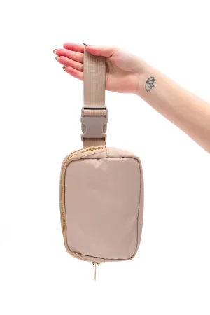Hazel Blues® |  Everywhere I Go Crossbody Belt Bag in Khaki