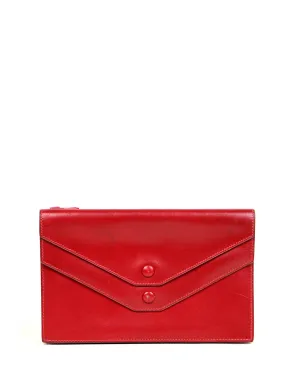 Hermes Red Box Leather Multisnap Wallet - AS IS