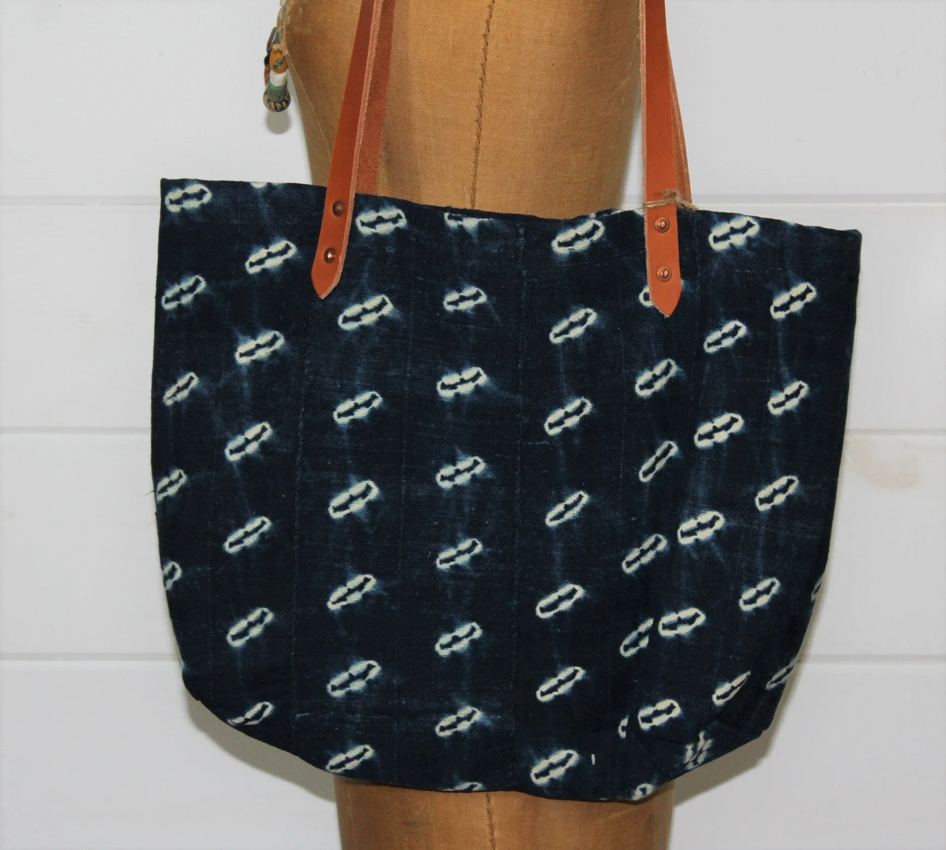 Indigo Handwoven Tote