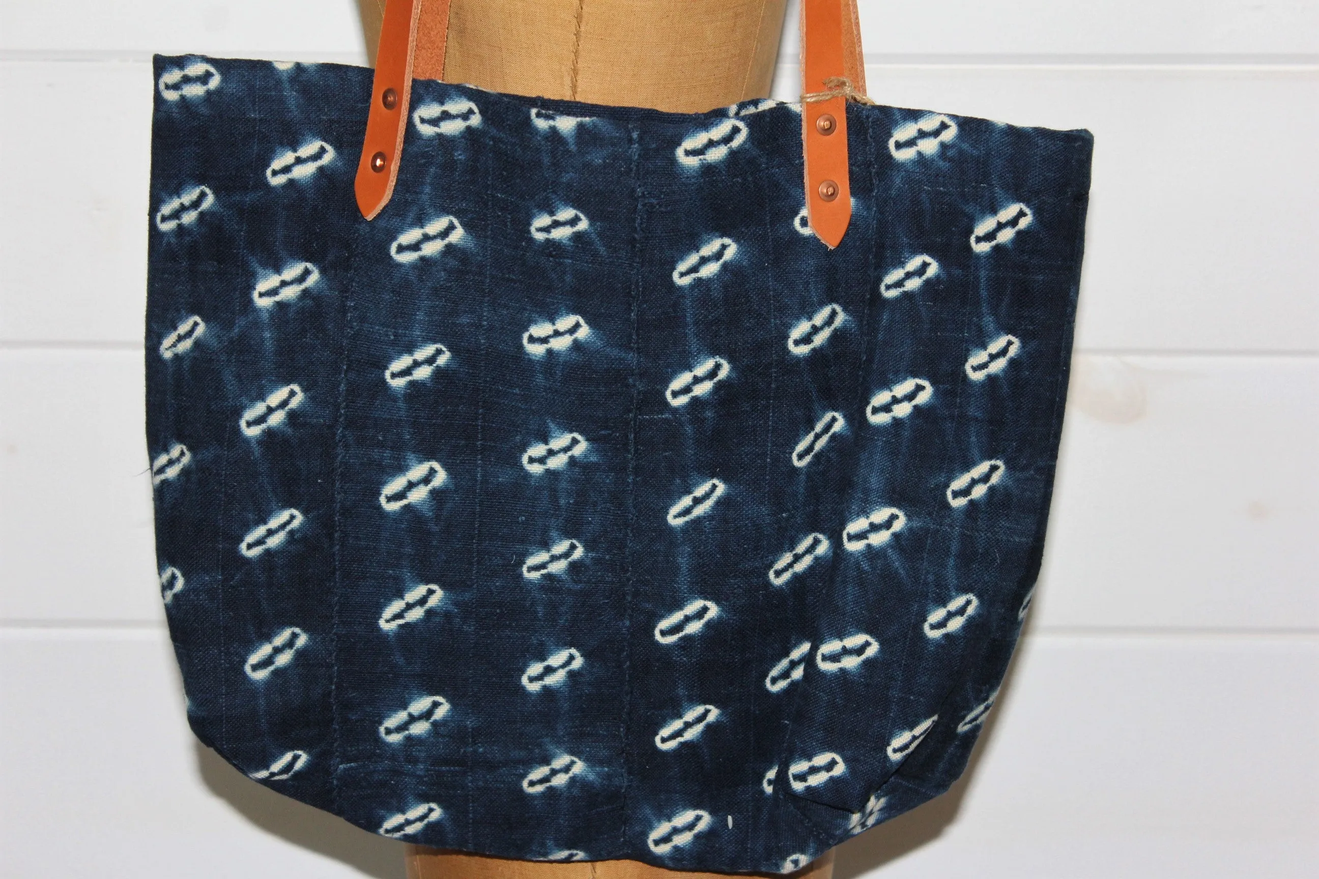 Indigo Handwoven Tote