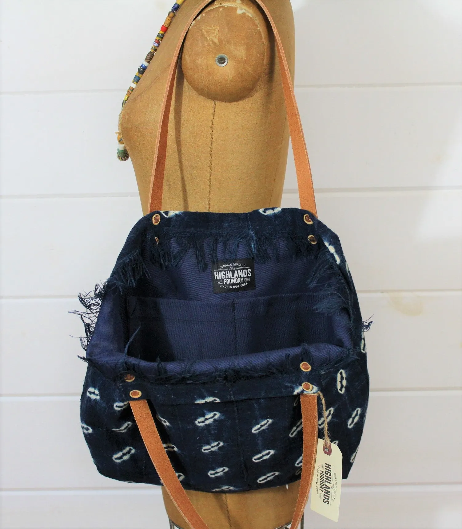 Indigo Handwoven Tote