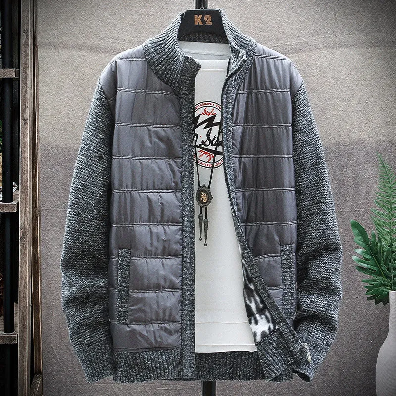 INSTOCK-Men's casual zipper stand collar jacket