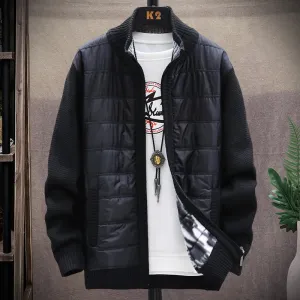 INSTOCK-Men's casual zipper stand collar jacket