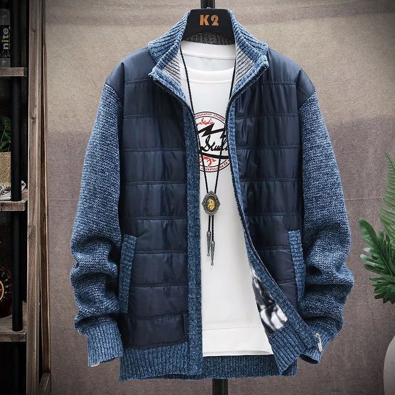 INSTOCK-Men's casual zipper stand collar jacket