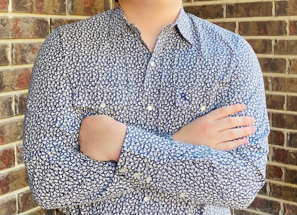 Jaime White Paisley Design Western Shirt