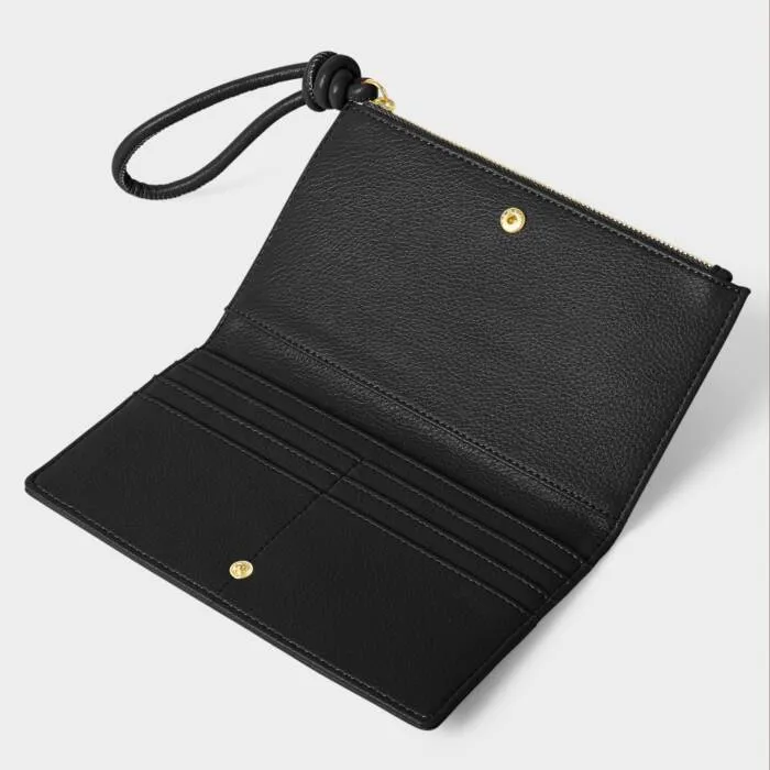 Katie Loxton Black Asha Fold-Out Wristlet
