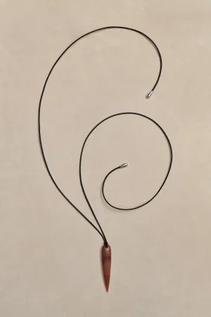 Large Spear Pendant in Carnelian