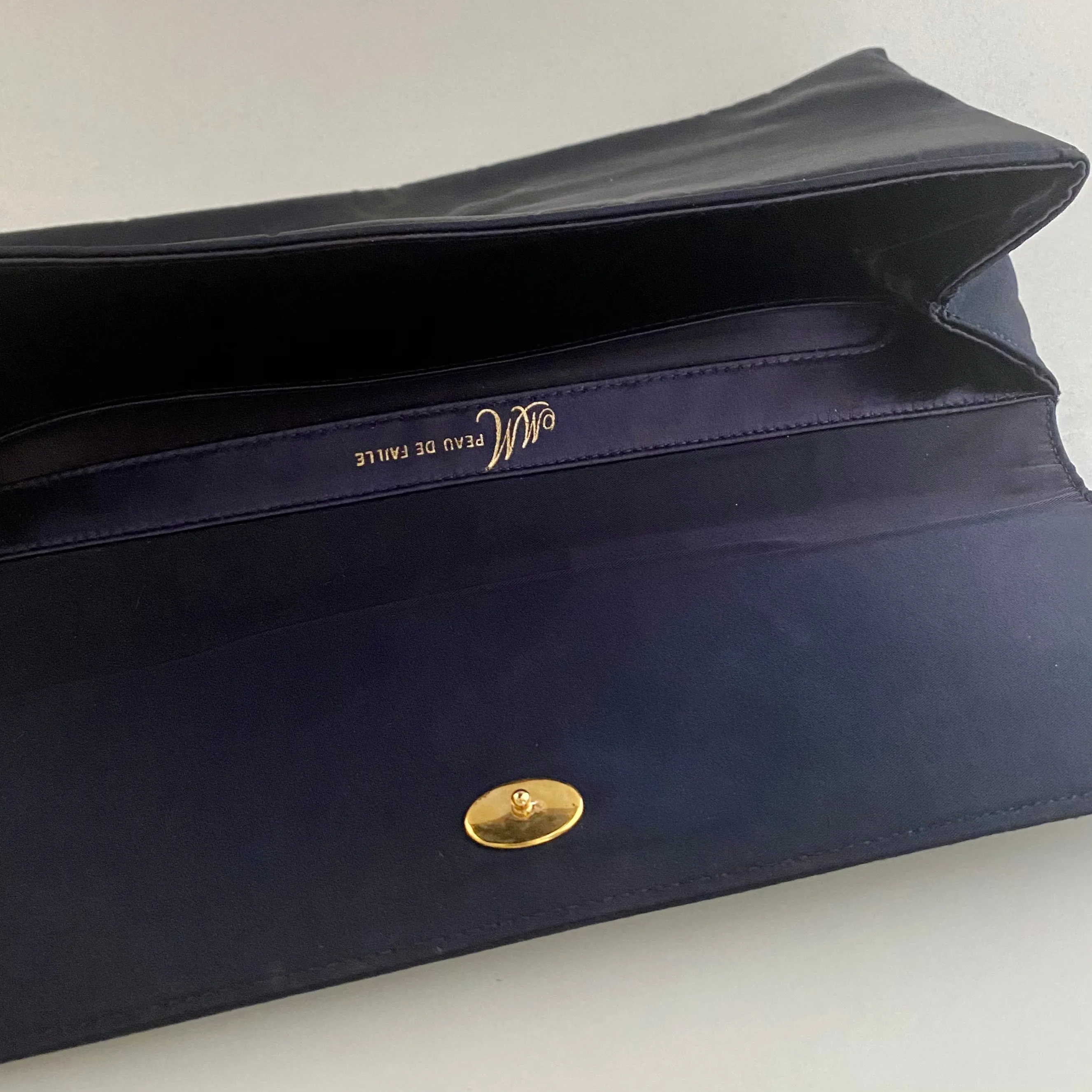 Late 50s/ Early 60s MM Peau De Faille (Morris Moskowitz) Fabric Clutch