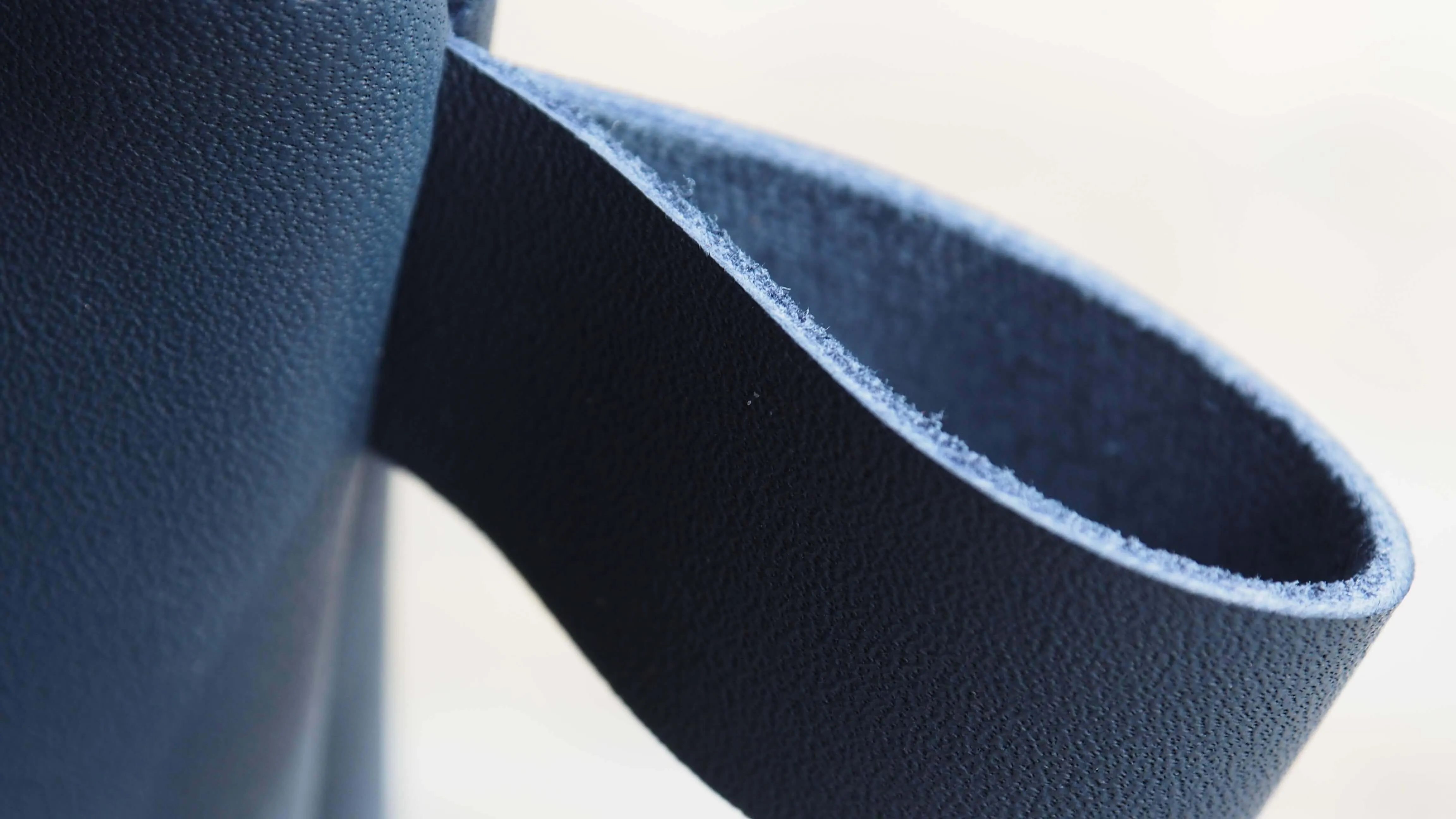 Leather Wristlet Clutch Bag | Navy Blue