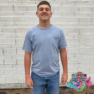 Liberty Roper Denim Crew Neck Flag Short Sleeve Tee