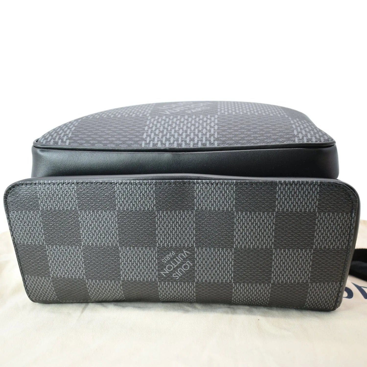 LOUIS VUITTON Campus Damier Graphite Canvas Backpack Bag Gray