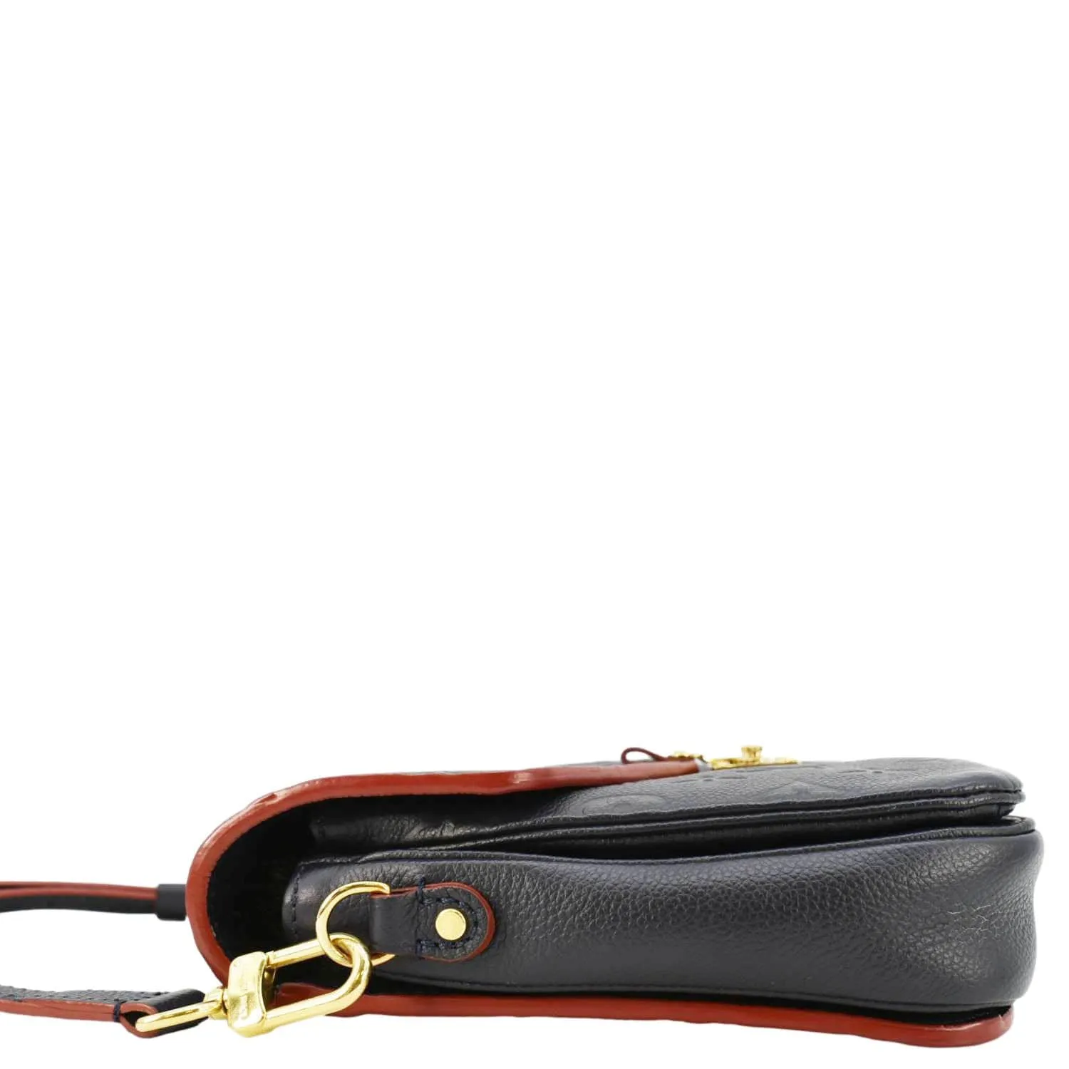 LOUIS VUITTON Metis Pochette Empreinte Leather Crossbody Bag Navy Blue