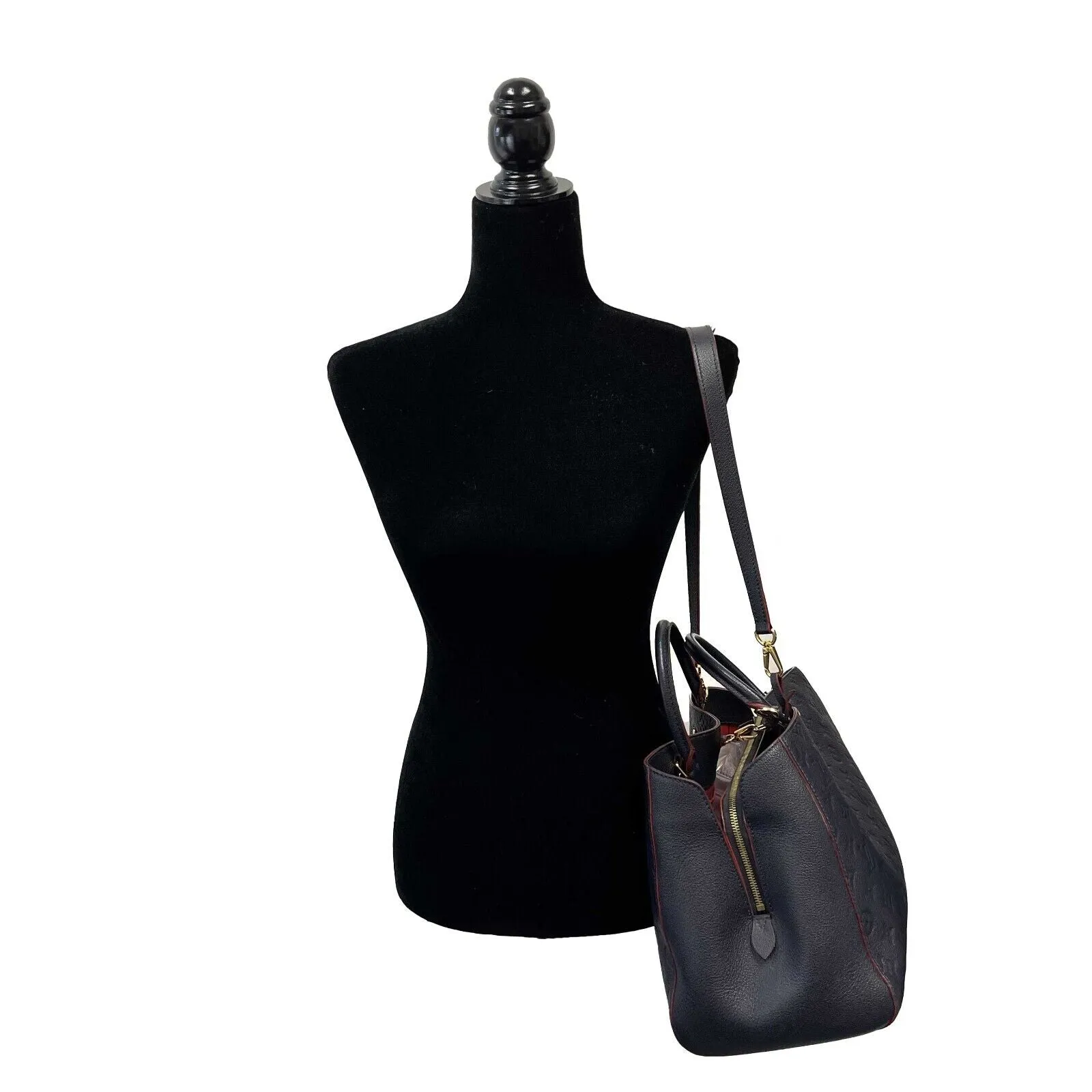 Louis Vuitton - Montaigne GM Dark Navy Monogram - Top Handle W/ Shoulder Strap