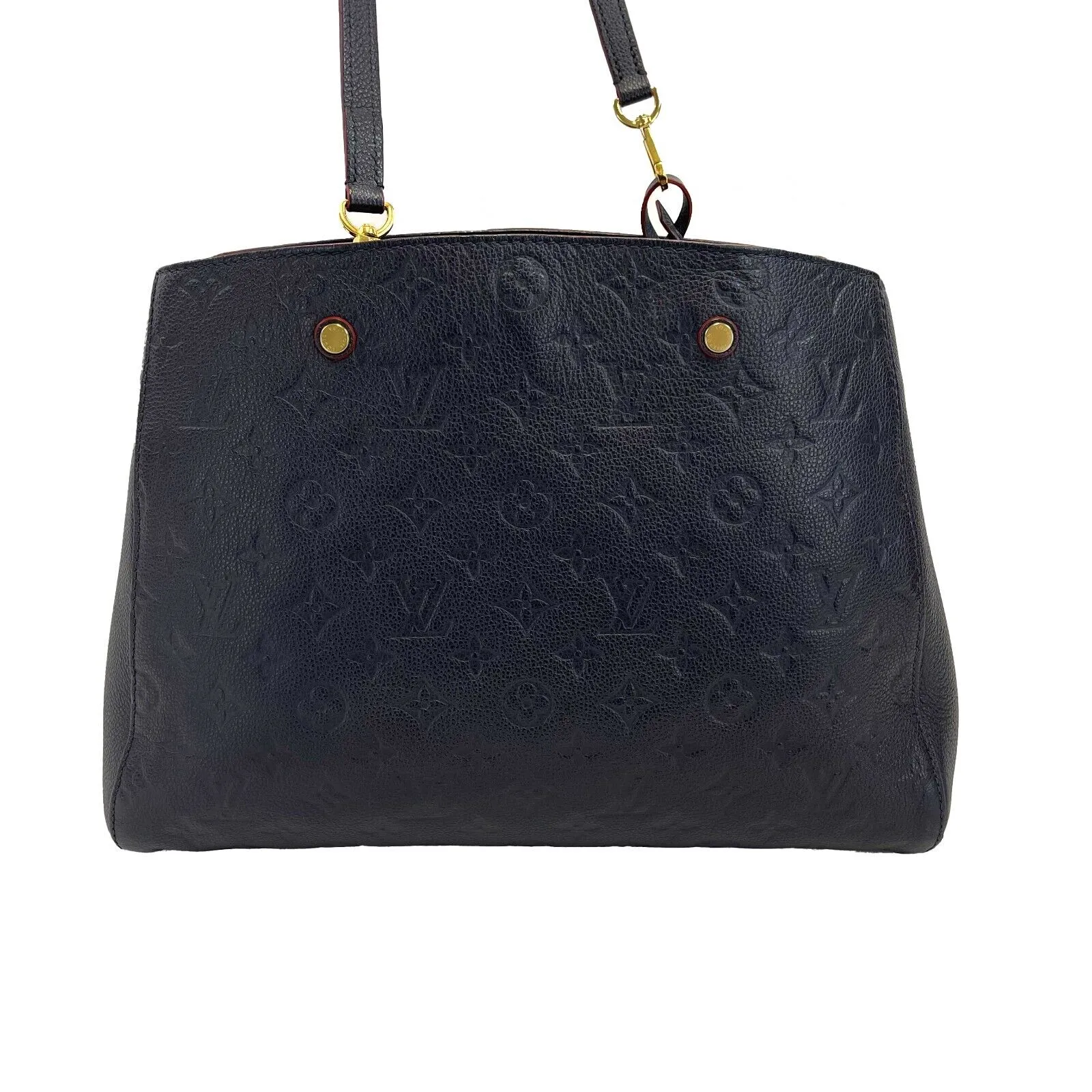Louis Vuitton - Montaigne GM Dark Navy Monogram - Top Handle W/ Shoulder Strap