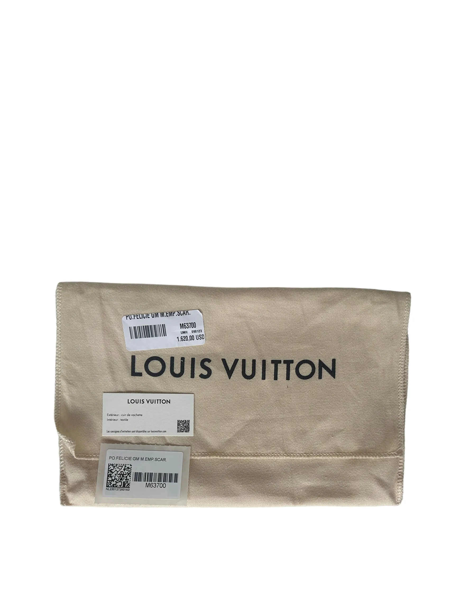 Louis Vuitton Scarlet Red Emperiente Leather Felicie Chain Wallet Crossbody Bag