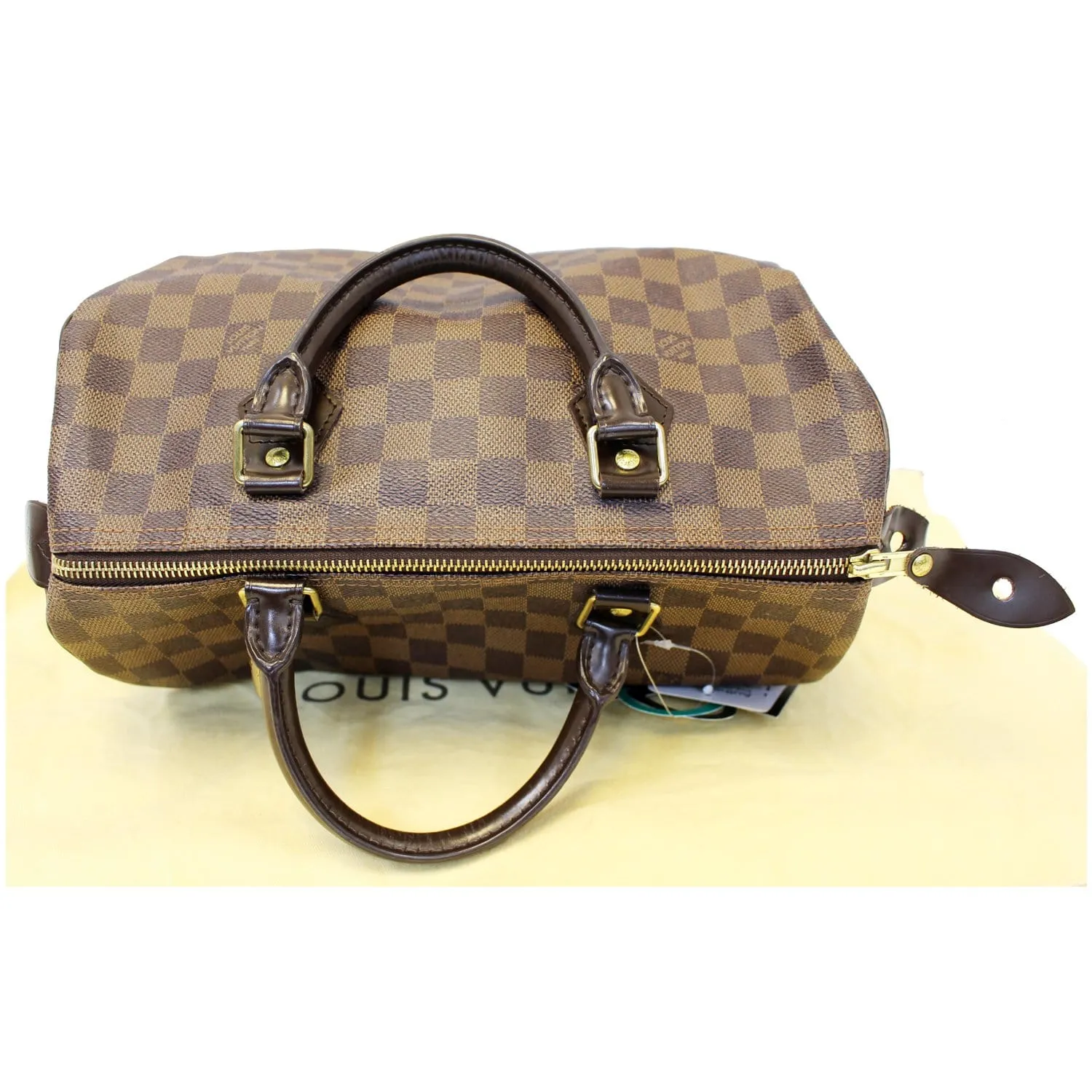 LOUIS VUITTON Speedy 30 Damier Ebene Satchel Handbag