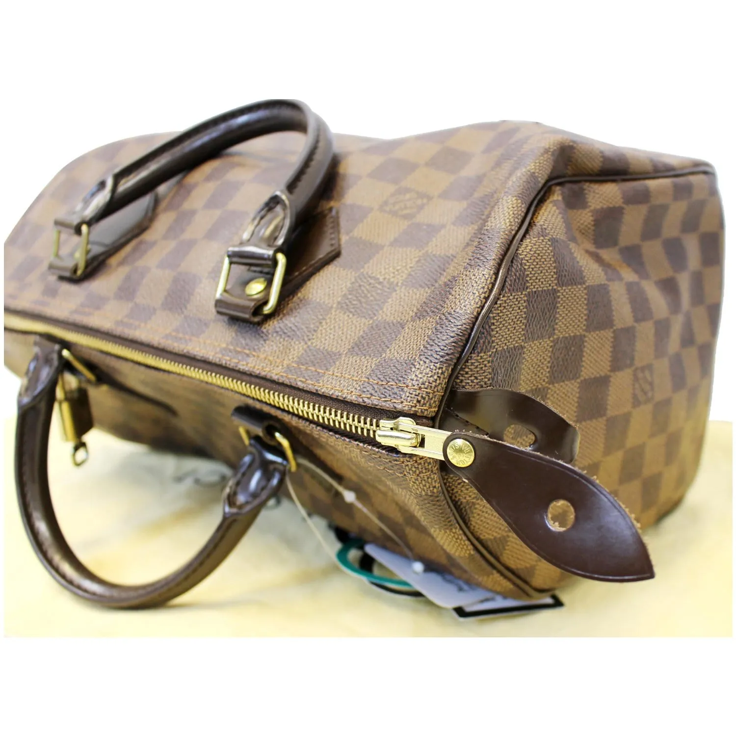 LOUIS VUITTON Speedy 30 Damier Ebene Satchel Handbag