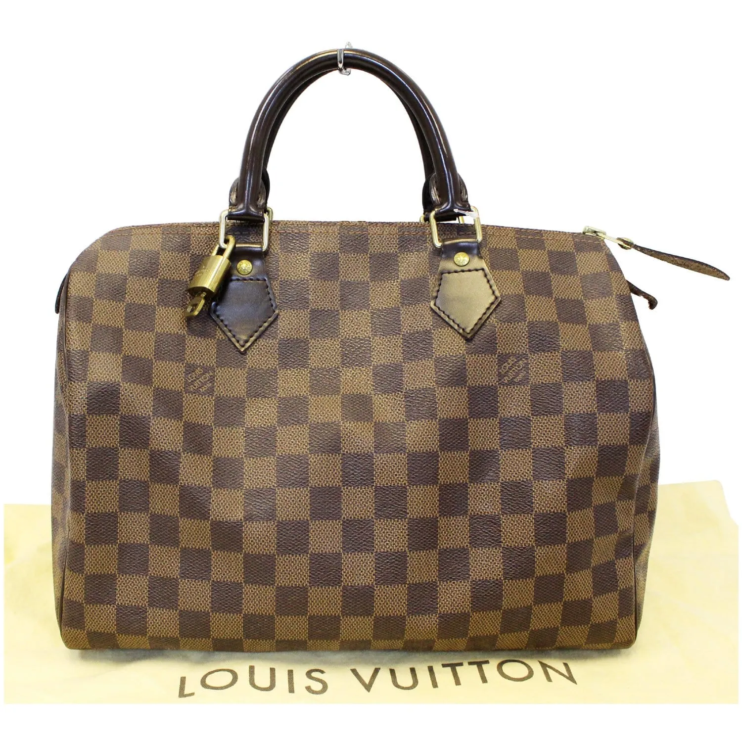 LOUIS VUITTON Speedy 30 Damier Ebene Satchel Handbag