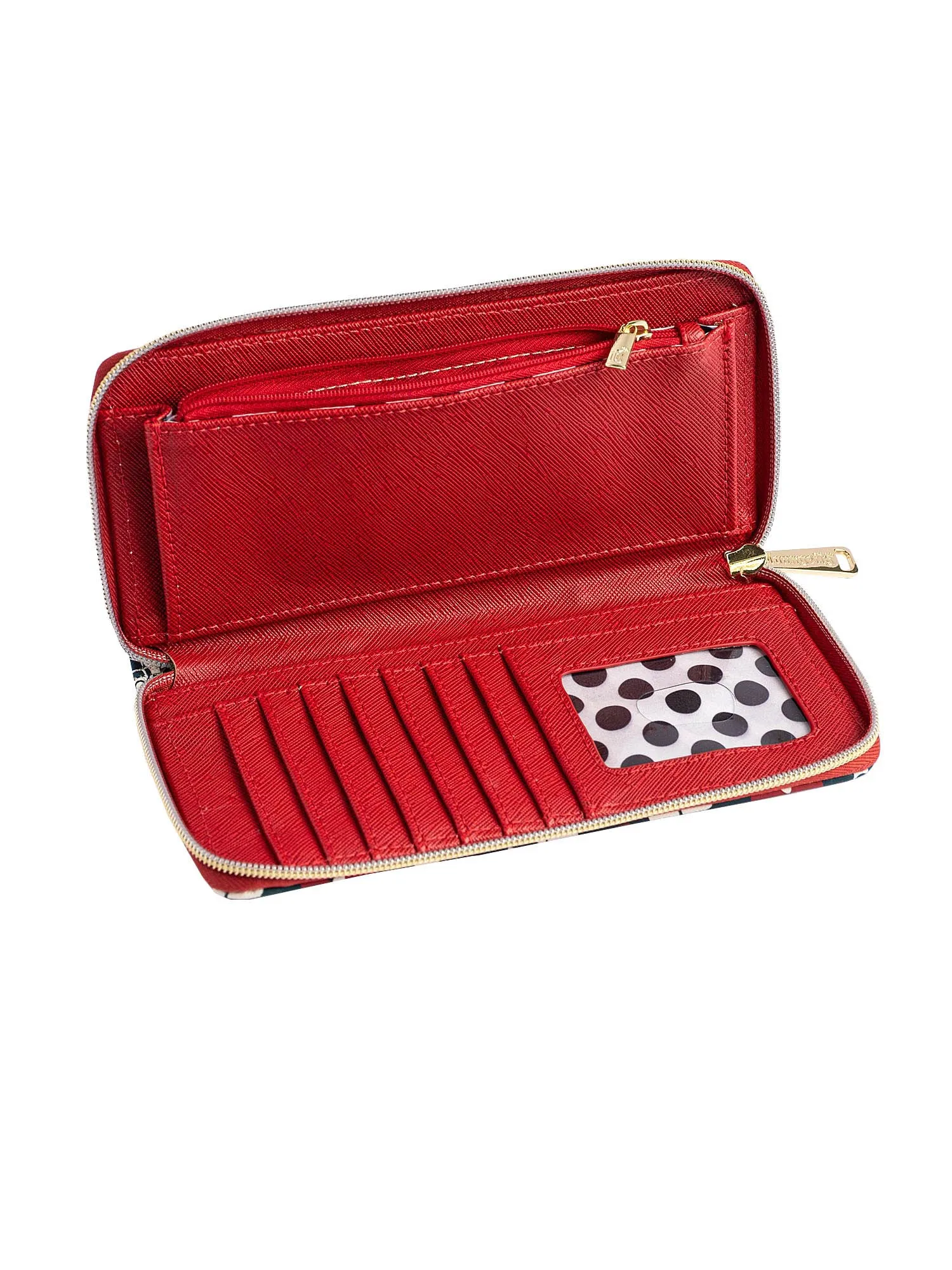Loungefly x Disney Mickey & Minnie Mouse Zip Around Wallet Navy Red