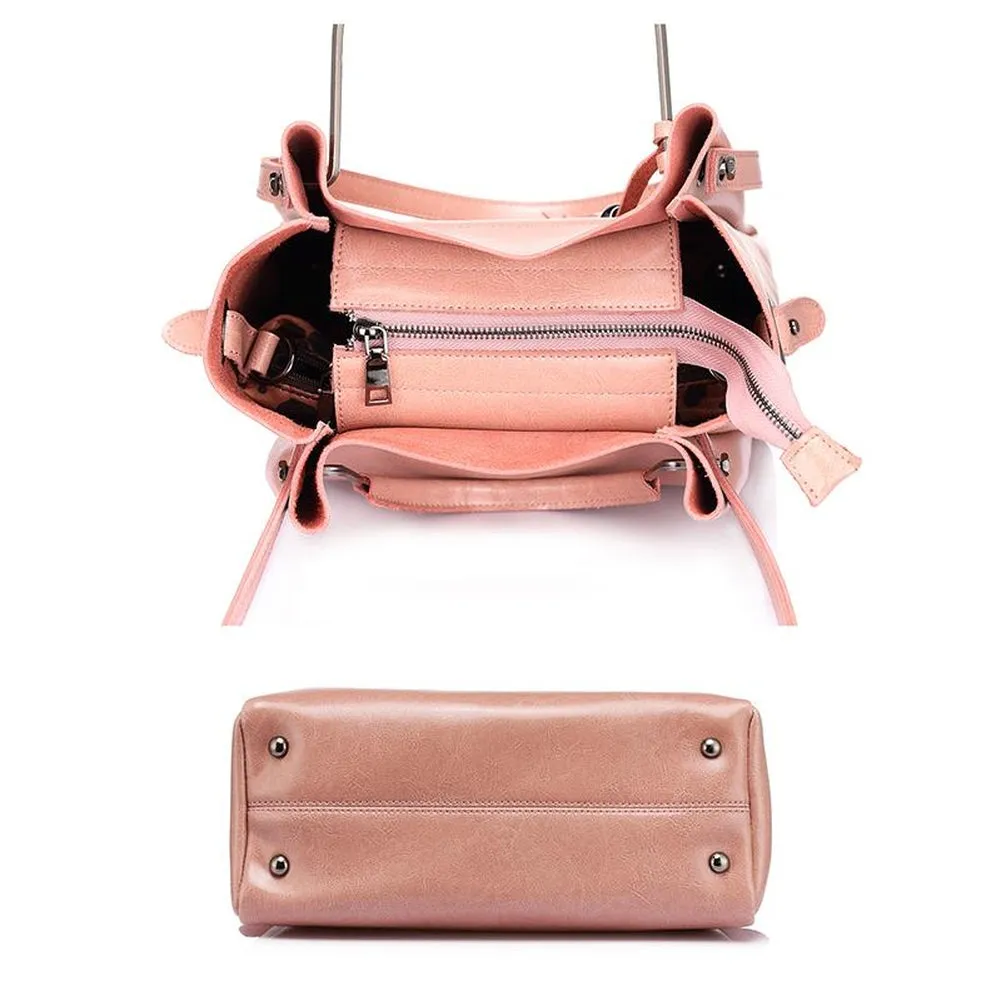 <bold>Tote & Crossbody Bag Set <br>Genuine-Leather