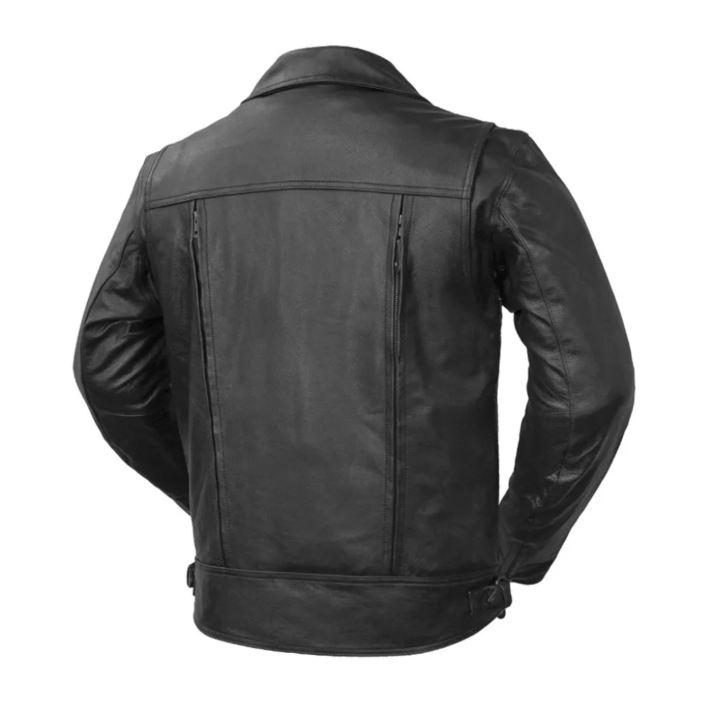 Mastermind Men's Motorcycle Leather Jacket - Extreme Biker Leather