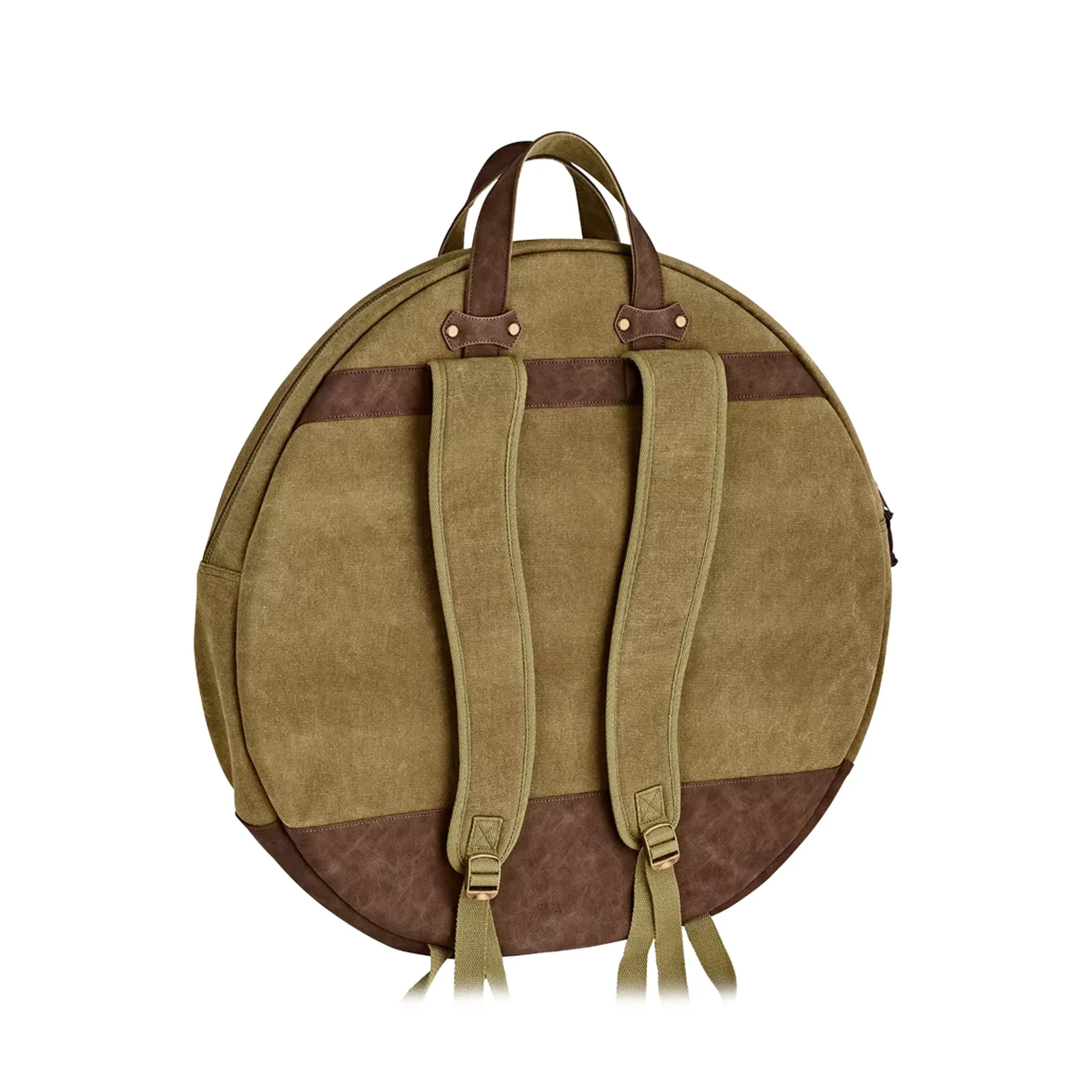 MEINL Cymbals MWC22KH 22inch Waxed Canvas Backpack Cymbal Bag, Vintage Khaki