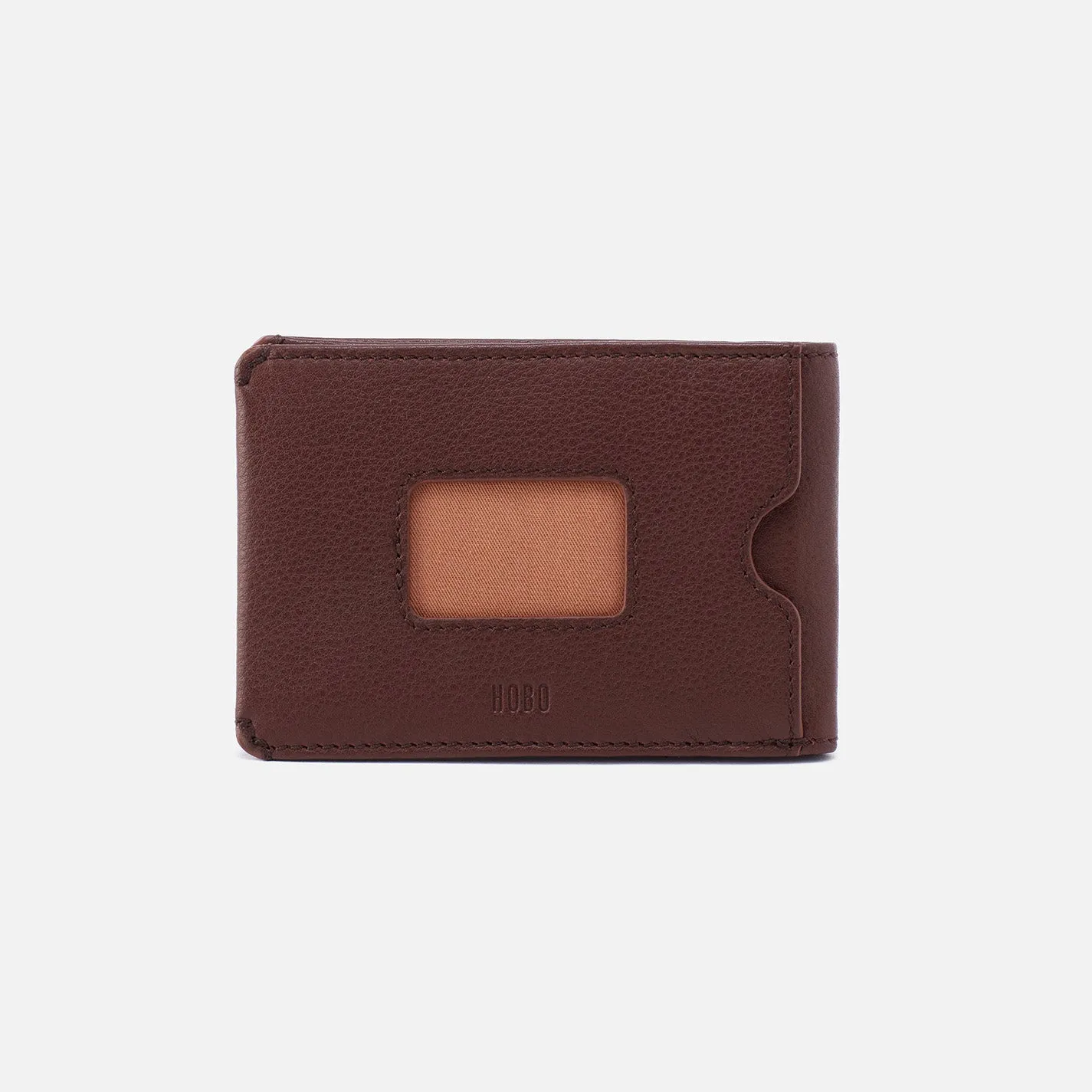 Men's Bifold Wallet in Silk Napa Leather - Brown
