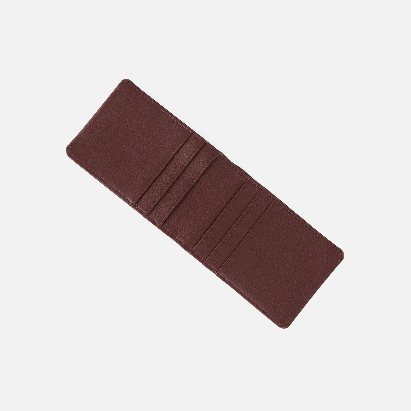 Men's Bifold Wallet in Silk Napa Leather - Brown