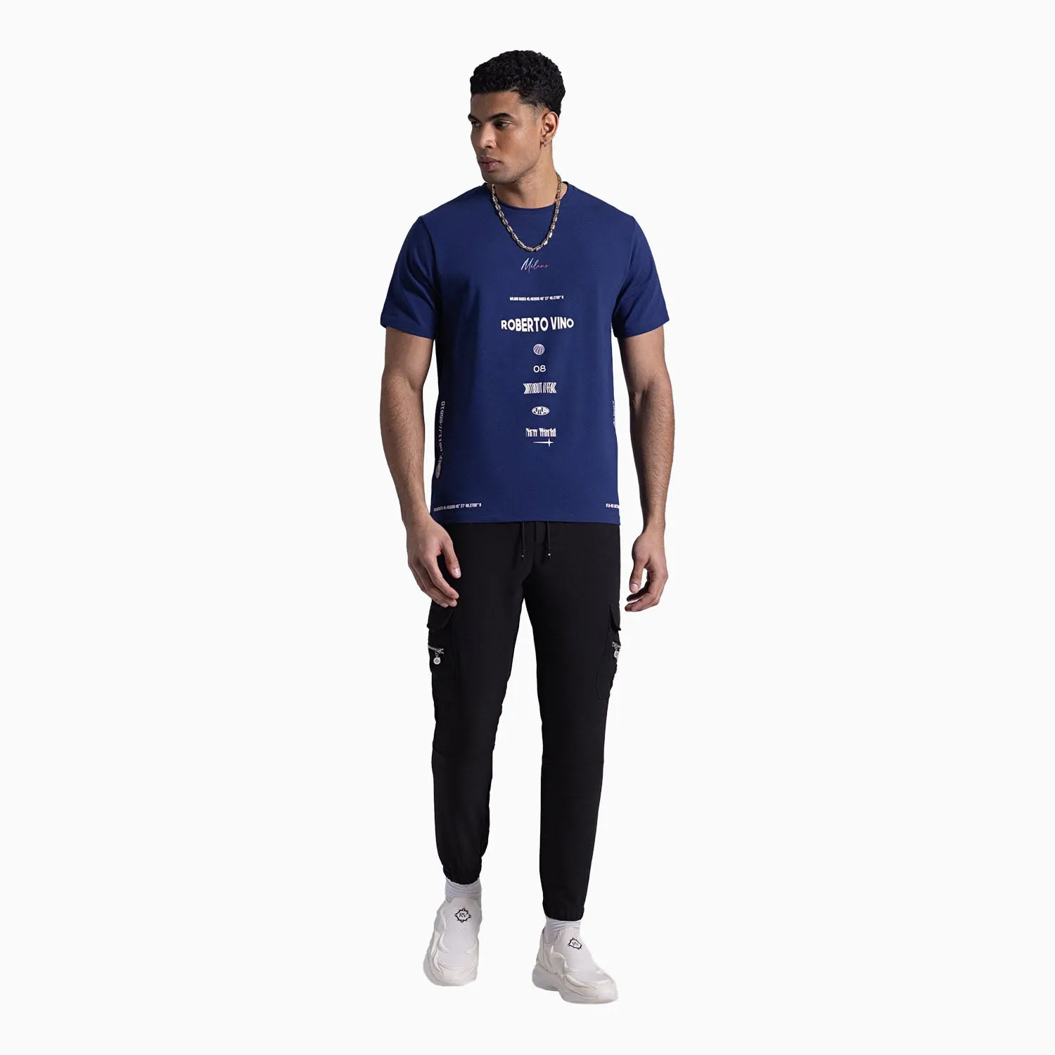 Men's Big Logo Crew Neck T Shirt