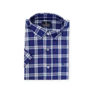 Men's Carlo G Short Sleeve Shirt Navy
