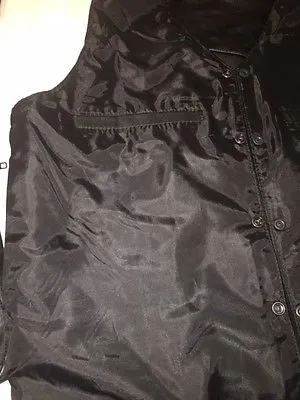 MEN'S CLASSIC TALL BIKER VEST W/5 SNAP BUTTONS WITH V NECK TALL VEST