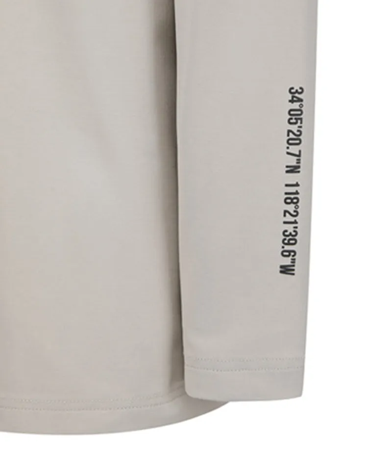 Men's Collar Combination L/TS - Beige