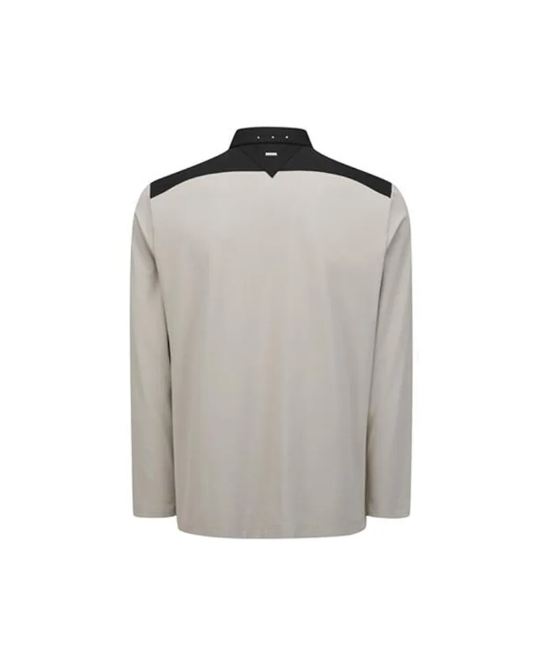 Men's Collar Combination L/TS - Beige