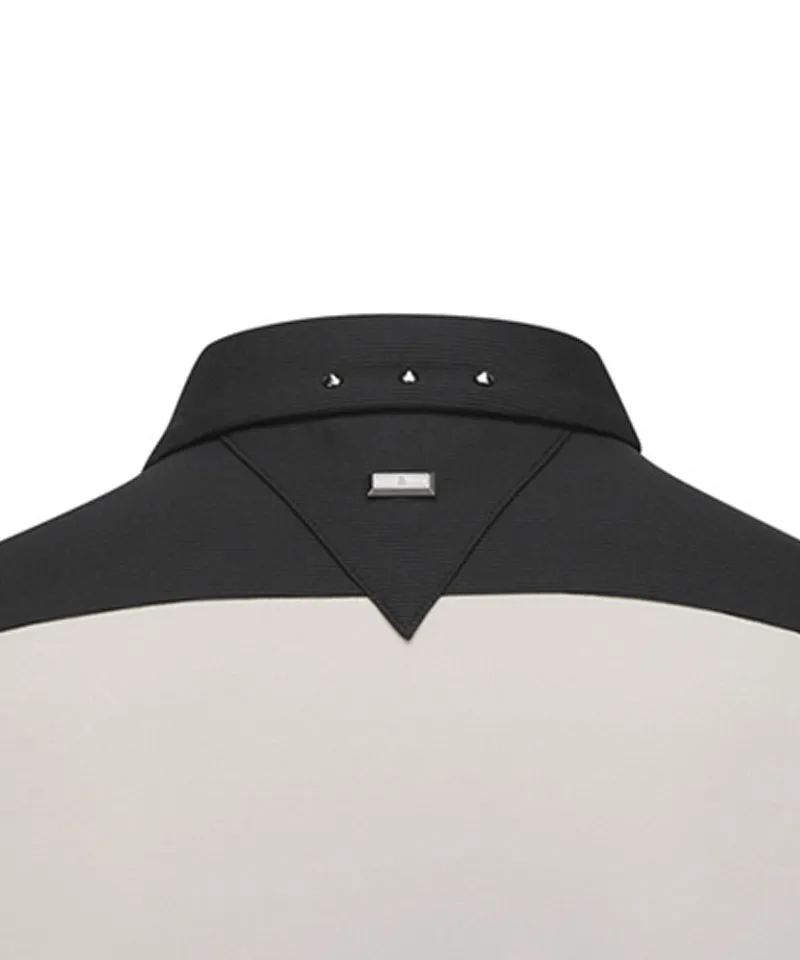 Men's Collar Combination L/TS - Beige