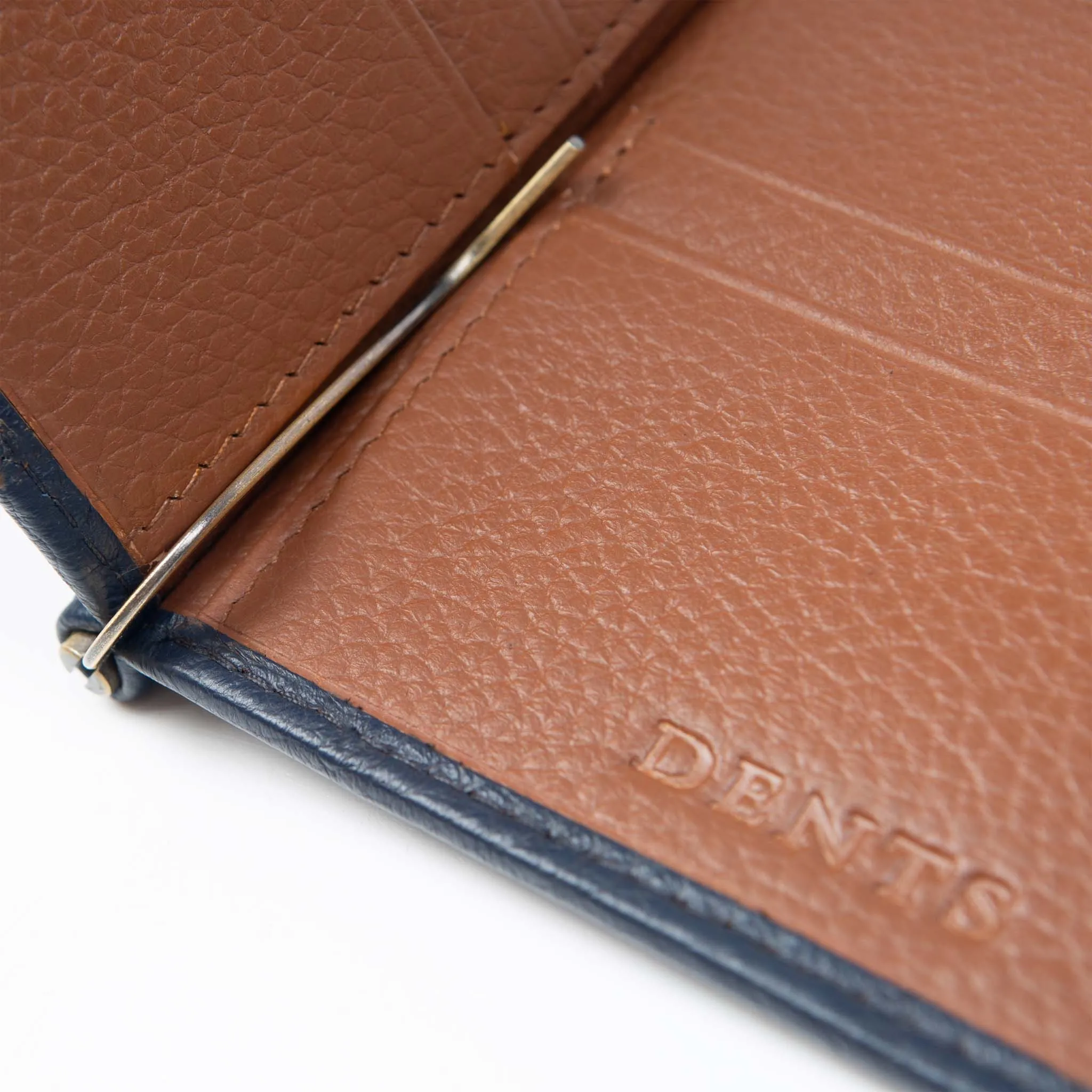 Men's Pebble Grain Leather Bifold Wallet with Money Clip and RFID Blocking