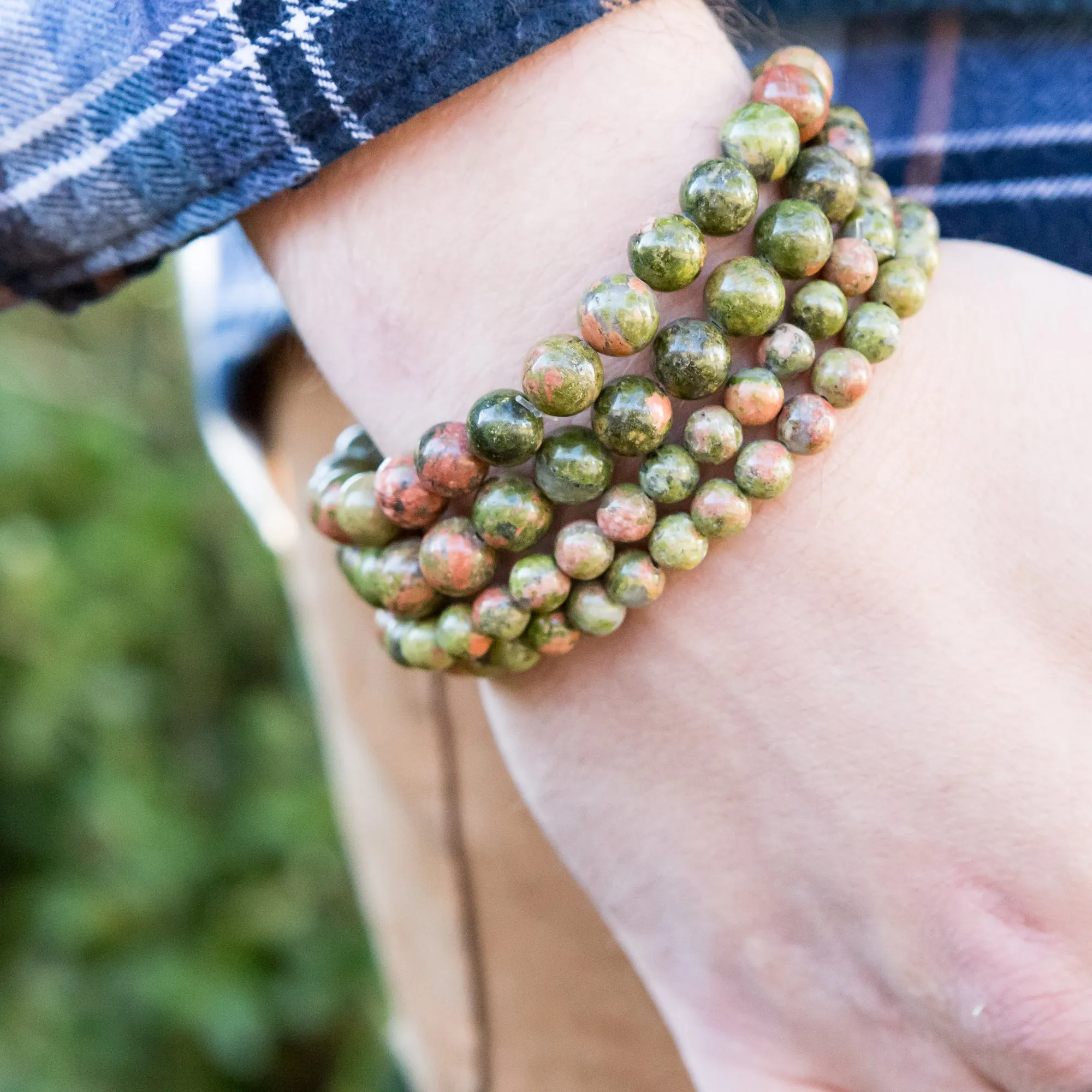 Men's Unakite Bracelets