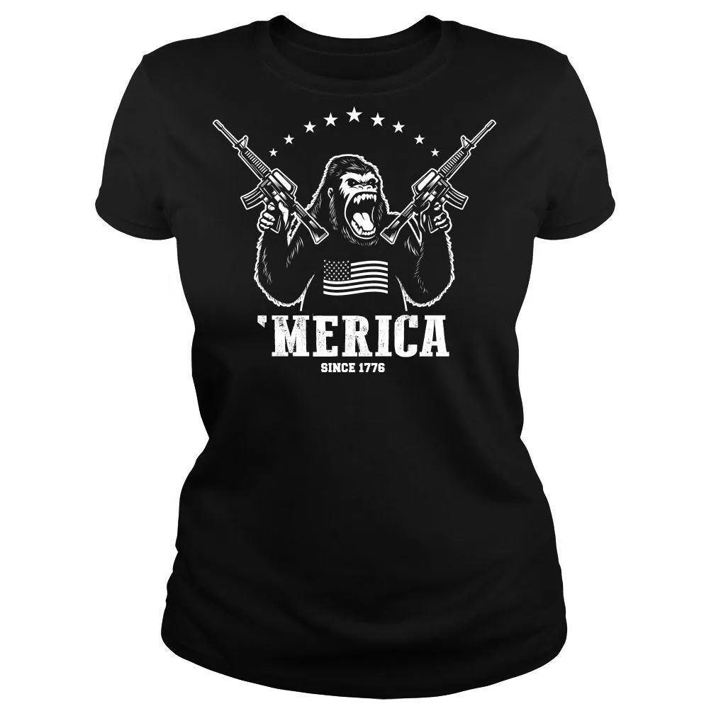 'Merica King Kong Shirt (Black)
